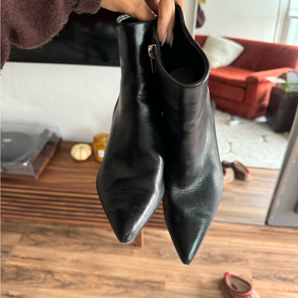 Black Pointed Toe Bootie - image 4